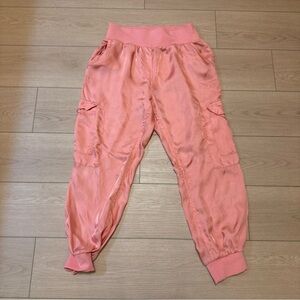 Cinq a Sept Women’s pink satin joggers